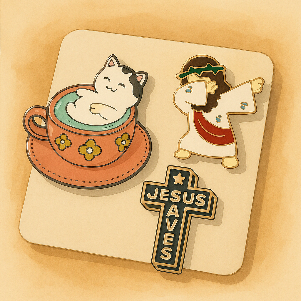 Faith & Tea Pins | Christian Enamel Pins | Bible Verse Pins | Tea Lover ...
