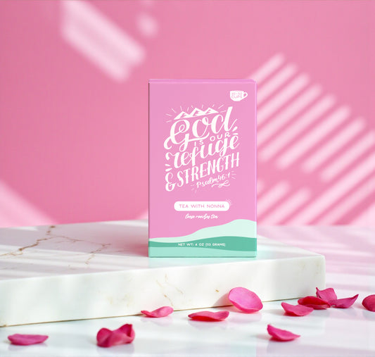 Bible Verse Tea "God Is Our Refuge" Tea With Nonna