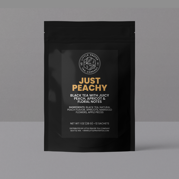 Just Peachy Tea Bags – Black Peach Tea in Sachets