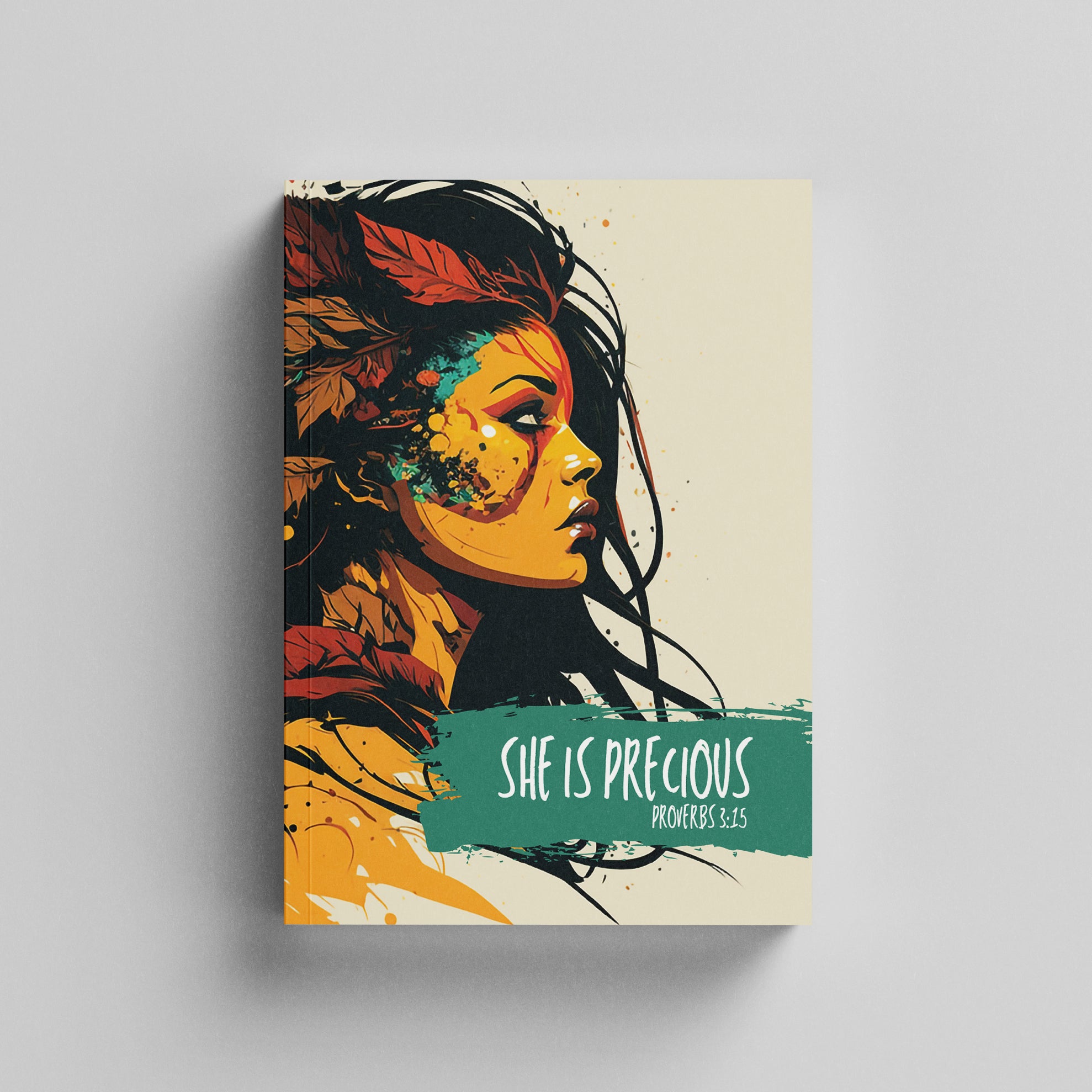 Christian Notebook, Proverbs 3:15 Bible Verse, Inspirational Journal