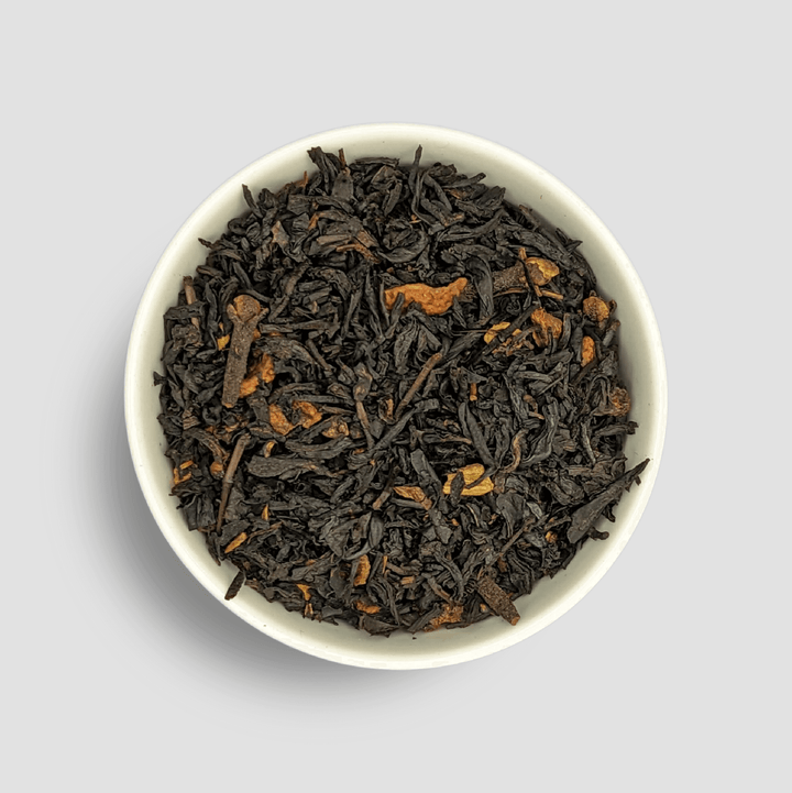 Cinnamon Spice Tea - This cinnamony and spicy tea draws you in with its delicious and warm aroma. The sweet orange flavor mixed with spicy cinnamon will make your taste buds dance. This will warm you up from head to toe. Ingredients: Black tea, natural fl
